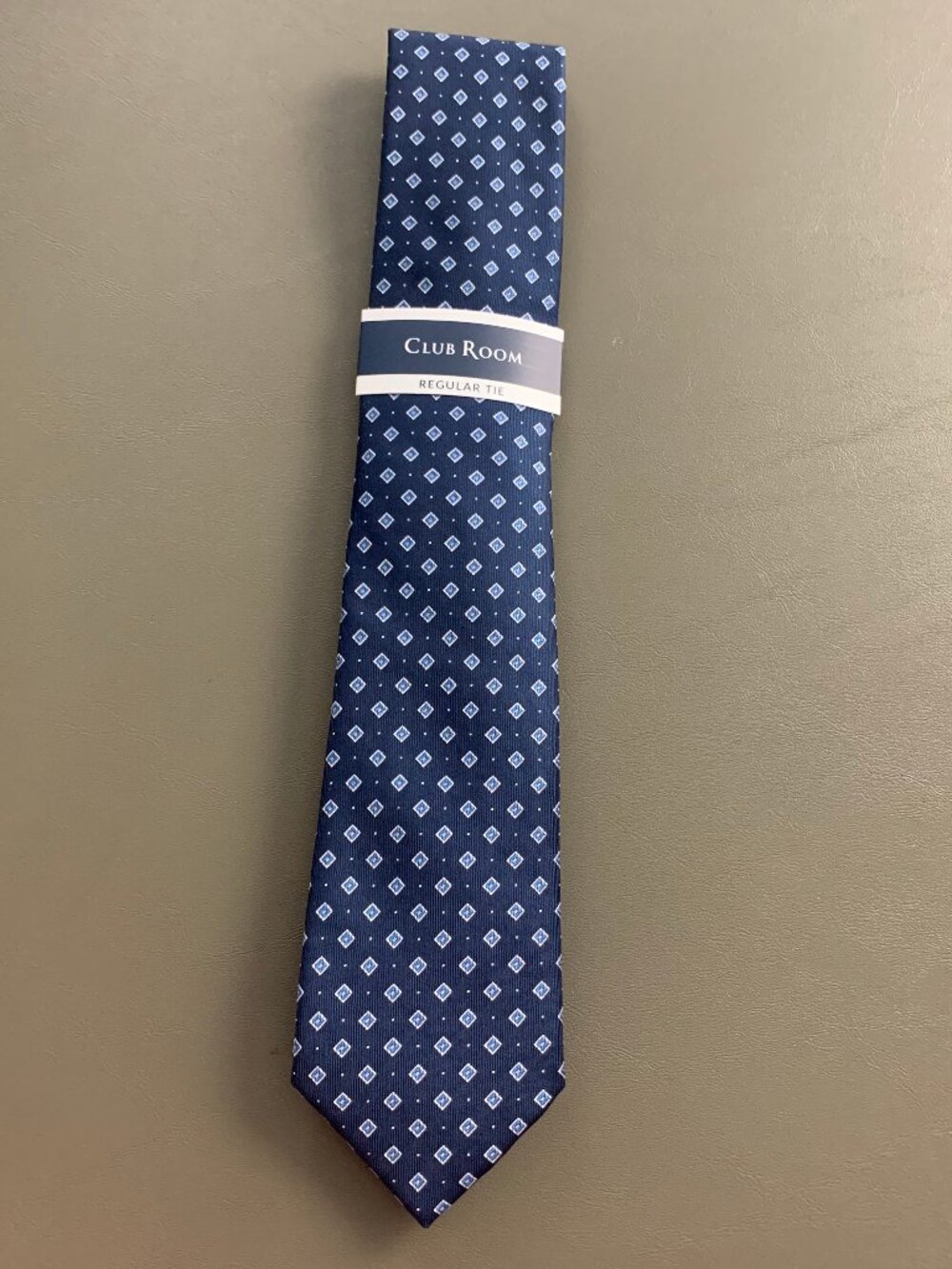 Club Room Men's 3.25'' 100% Polyester Neck Tie, Blue Brewster Medallion Neat, OS
